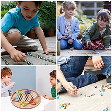 CHUKEMAOYI 400 pcs Color Mixing Glass Marbles ,9/16 inch Bulk for Kids Marble Games,DIY and Home Decoration - Image 5