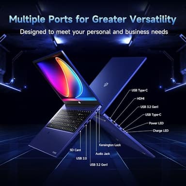 NIMO 17.3" IPS FHD-Gaming-Laptop, 8 Cores AMD Ryzen 7 6800H 32GB DDR5 RAM 1TB SSD (Beat i7-12700H Up to 4.7GHz) AMD Radeon 680M GPU-Computer with 100W Type-C Backlit Keyboard Fingerprint - Image 6