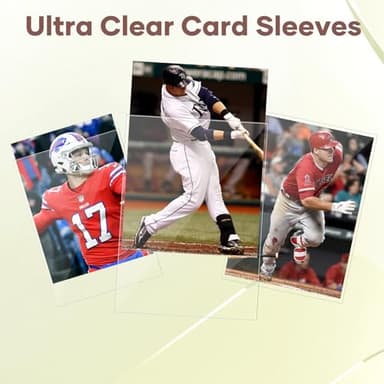 Mlikero 600 Count Card Sleeves, Clear Soft Trading Card Sleeves, Polypropylene (PP), Fit for MTG, TCG, Baseball, Football, Game Cards - Image 2