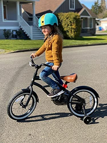 JOYSTAR 16 Inch Kids Bike with Training Wheels for Ages 4-7 Years Old Girls Boys Bike Toddler Bike Beach Cruiser Kids Bicycle Black - Image 6