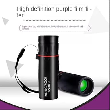 Compact High Power Monocular Telescope, 8X Magnification Portable Single Tube for Hiking, Bird Watching, Stargazing, and Outdoor Adventures - Image 4