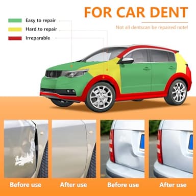 JONURMAFY Dent Puller,3 Pack Car Dent Puller,Dent Puller Suction Cup,for Cars Dent Repair,Screen,Glass,Tiles and Objects Moving (Black+Orange) - Image 2