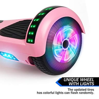 LIEAGLE Hoverboard, 6.5" Self Balancing Scooter Hover Board with Many Certified Wheels LED Lights for Kids Adults(A02 Pink) - Image 4