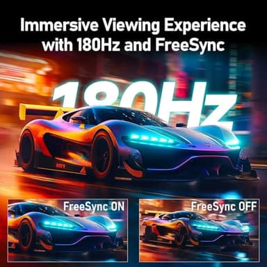 ZZA 32 Inch Monitor,1440p,2K 165Hz, 1ms Response Time,Computer Monitor FreeSync & G-Sync, HDR10, 122% sRGB Coverage, DP/HDMI, PC Monitor VESA Mount Compatible - Image 5