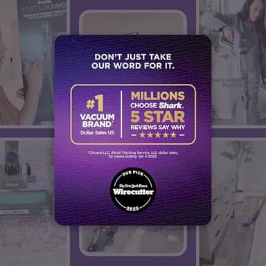 Shark Cordless Vacuum Cleaner with HEPA Filter, PowerDetect Clean & Empty, Powerful Suction, Auto-Empty System, Pet Hair Pickup, Carpets & Hardfloor, Dark Gray, IP3251 - Image 2