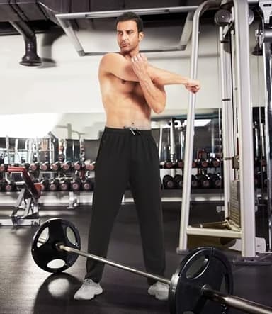 lomsoe 3 Pack Mens Athletic Pants with Zip Pockets Lightweight Sweatpants for Men Joggers Pants Quick Dry Workout Sweat Pants Black,Black,Black - Image 5