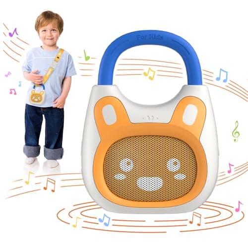 alilo Pocket Bunny Portable Kids Music Player, Musical Toys for Toddlers 1-3-5, Preloaded 120+ Stories/Music/Lullabies/White Noise,High Fidelity Sound Travel Bluetooth Speaker (with Strap and Ring) - Image 1