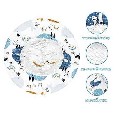 Newborn Baby Hats 0-6 Months - Sun & Swim Hats for Infants - Image 4