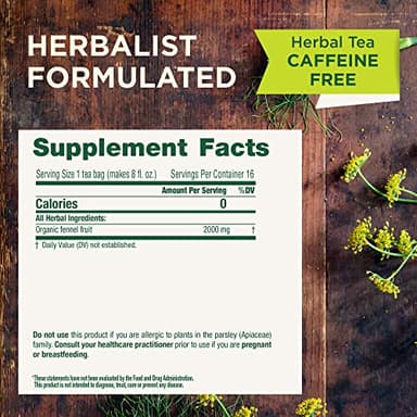 Traditional Medicinals Tea, Organic Fennel, Promotes Healthy Digestion, 96 Tea Bags (6 Pack) - Image 2