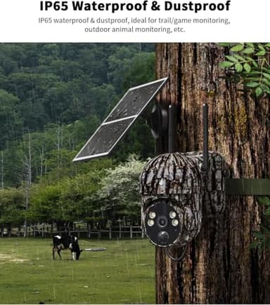 Oculview Cellular Trail Cameras with Built-in 4G LTE SIM Card, Support Unlimited Data Plan, Live Streaming, 360°Pananic Viewing, Motion Activated, Remote Access & Control, Solar Game/Deer Cam (2 Pack) - Image 7