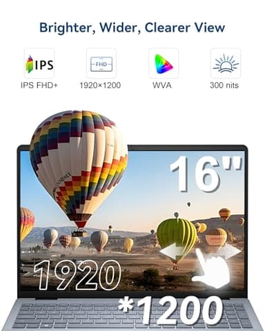 Dell Latest inspiron 16 Touchscreen Laptop with Portable Charging, Intel Core 7-150U (10 cores), 16.0-inch FHD+ IPS Display, AI Copilot, Backlit, Fingerprint Reader, Wins 11 Pro (64GB RAM | 2TB) - Image 4