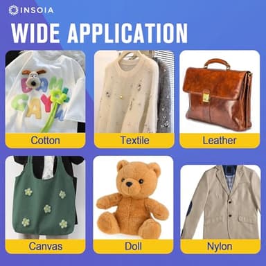 Fabric Glue Permanent, 15MLx2 Food-Grade Clothing Glue, Odor-Free, Dries Clear, Washable Fabric Adhesive for Rhinestones,Patches,Clothes,Denim,Leather,Polyester,Fabrics,Doll Repair,Flannel,Cotton - Image 6