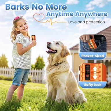 Dog Bark Deterrent Device, Anti Barking Device for Dogs 3X Ultrasonic to Stop Barking Neighbors Dog| 50ft Range, 5 Adjustable Modes, Flashlight & Beep | Safe & Effective for Small, Medium & Large Dogs - Image 9