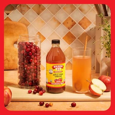 Bragg Organic Apple Cider Vinegar Cranberry Apple Blend with the Mother - 16 fl oz - Raw and Unfiltered - Image 7