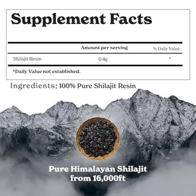 Better Alt Pure Himalayan Shilajit Resin | High Potency for Men & Women | 75 Servings for Stamina and Muscle Building, 85+ Trace Minerals, 75% Fulvic Acid, with Lab Test Report, 400mg - Image 2