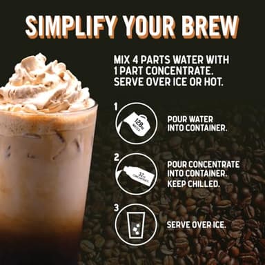JAVA HOUSE Cold Brew Coffee, Decaf Colombian 4:1 Liquid Concentrate, 32 Ounce Bottle - Image 6