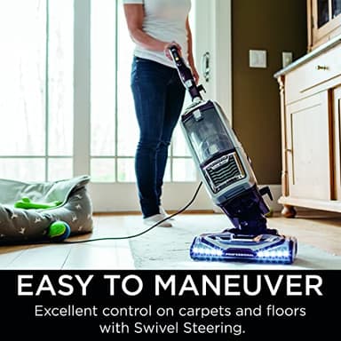 Shark NV752 Rotator Powered Lift-Away TruePet Upright Vacuum with HEPA Filter, Large Dust Cup Capacity, LED Headlights, Upholstery Tool, Perfect Pet Power Brush & Crevice Tool, Bordeaux - Image 3