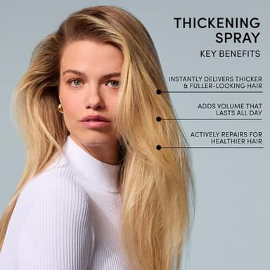 OUAI Hair Thickening Spray - Thickening & Volumizing Spray for Instantly Thicker, Fuller-Looking Hair - Protects, Strengthens & Repairs with Amaranth Peptide & Amino Acids (6 Fl Oz) - Image 4