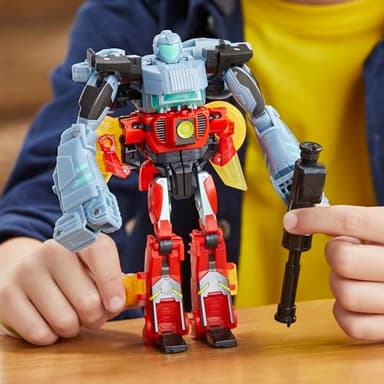 Transformers EarthSpark Cyber-Combiner Terran Twitch and Robby Malto Robot Action Figures, Interactive Toys for Boys and Girls Ages 6 and Up - Image 6