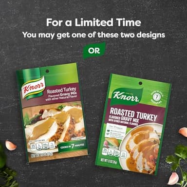 Knorr Turkey Gravy Mix Roasted Turkey For Delicious Easy Meals and Side Dishes Sauce and Gravy With No Artificial Flavors, No Added MSG 1.2 oz - Image 4