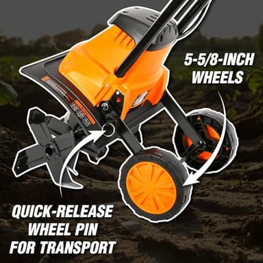 WEN Electric Tiller and Cultivator with 14-Inch Tilling Width and 10-Amp Motor (TC1014) - Image 3