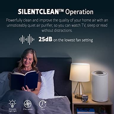 Kenmore PM1005 Air Purifier with H13 True HEPA Filter, Covers Up to 850 Sq.Foot, 25db SilentClean 3-Stage HEPA Filtration System for Office & Bedroom - Image 4