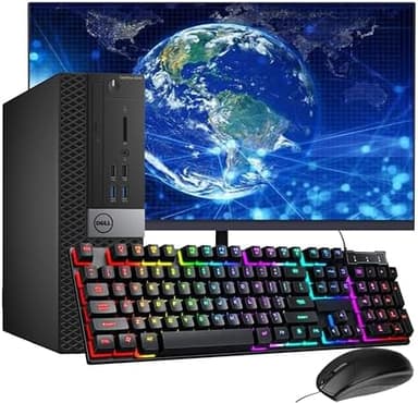 Dell OptiPlex 5040 SFF PC Desktop Computer, with New 24" FHD Monitor, Core i5-6500, 8GB RAM, 256GB SSD, Keyboard & Mouse, WiFi, Windows 11 Pro (Renewed - Image 3