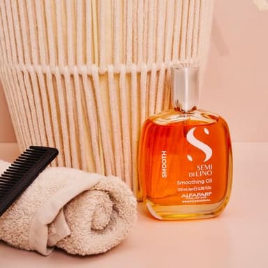 Alfaparf Milano Semi di Lino Smoothing Hair Oil Treatment - Frizz Control Oil to Brighten Hair + Protect from Heat & Humidity- Hair Serum for Damaged & Dry Hair (3.38 oz) - Image 4