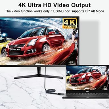 Twozoh USB C to USB C 3.2 Gen 2 Cable 20Gbps Data Transfer 100W PD Fast Charging 4K Video Output Monitor Cord (6.6FT, Grey) 2-Pack - Image 7