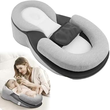 YCNASSS Bassinet Snuggle Bed Adjustable Wedge Lounger - Image 1