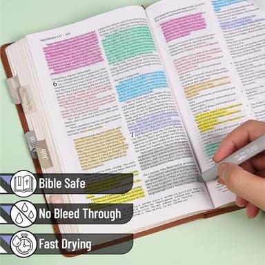 Mr. Pen- Gel Highlighter, 8 Pack, Friendly Colors, Bible Highlighters No Bleed, No Bleed Highlighters, Bible Highlighter, Bible Markers, Gel Highlighters for Bibles, Highlighter - Image 3