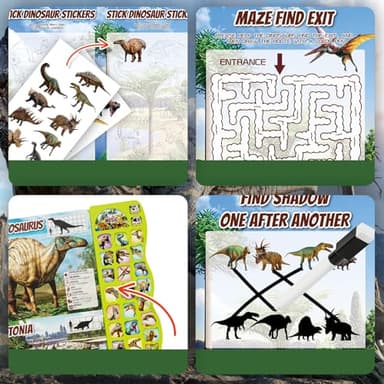Dinosaur Toys for Kids 3-5 Dinosaur Book with Sounds 30 Species Names & Realistic Sounds InteractiveToys for Boys Girls Kids 2 3 4 5 6 7 Year Old Dinosaur Toys Gifts(Dinosaur Book) - Image 4