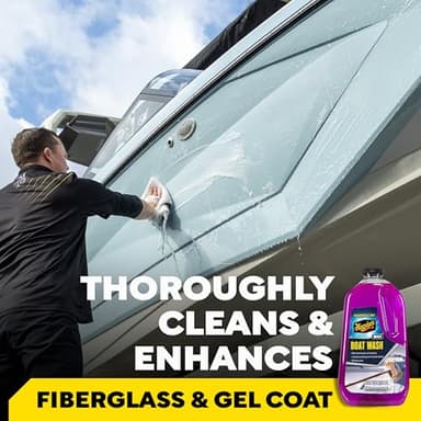 Meguiar's M43 Marine/RV Boat Wash, pH-Balanced Boat/RV Wash for Protecting Fiberglass and Gel Coat, Streak-Free Shine that Keeps Surfaces Clean and Protected, 64 Oz - Image 2
