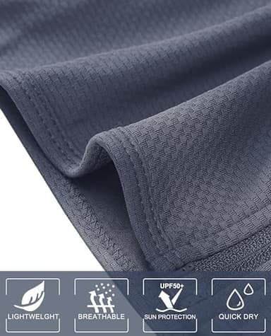 MAGCOMSEN Lightweight Jacket for Women Long Sleeve UPF 50+ Sun Protection Shirts Hiking Running Workout Shirts Grey M - Image 5