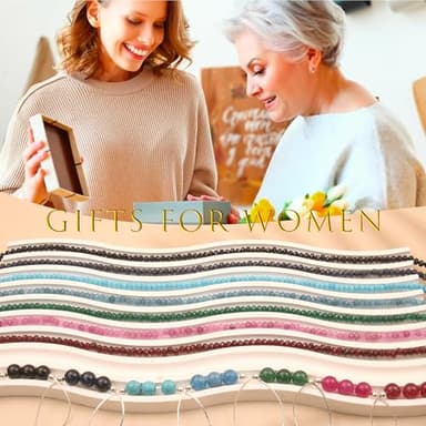 2Pcs Amethyst Necklace - Beaded Necklace Crystal Necklaces For Women - 4 MM Spinel Choker and Silver Chain Gem Pendant Women Jewelry - Image 7