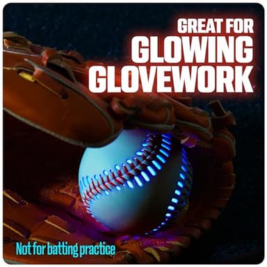 GlowCity Premium Leather LED Rechargeable Light-Up Baseball - Illuminate The Game - Nighttime Fun and Play - Sports Stuff & Gadgets for Kids Age 8 Years Old and Up - Catch Only - Image 7