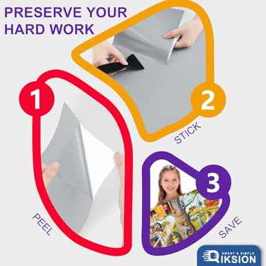 24 Puzzle Saver Sheets, Puzzle Glue Sheets for 1000-3000 Pieces, Preserve & Frame 4 x 1000 Pieces Jigsaw Puzzles - Image 5