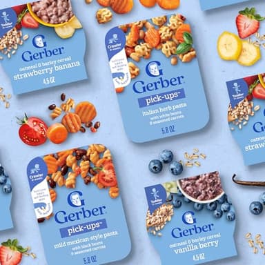 Gerber Baby Food, Stage 3 Food for Babies, Toddlers, Baby Led Feeding, Finger Foods for Babies, Italian Herb Pasta, 6 Pack - Image 8