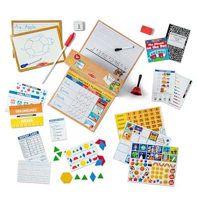 Melissa & Doug School Time! Classroom Play Set Game - Be Teacher or Student - FSC Certified - Image 5