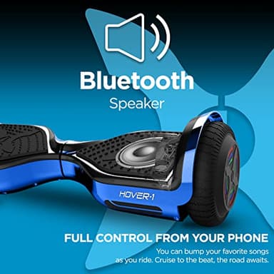 Hover-1 Chrome Electric Self Balancing Hoverboard with 6 mph Max Speed, Dual 200W Motors, 6 Mile Range, and 6.5” Wheels Electric Hoverboard - Image 6