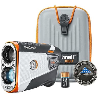 Bushnell Golf Tour V6 Shift Laser Rangefinder with Slope Switch, Visual Jolt Flag Locking, Magnetic Mount, 1300 Yard Range 6X Magnification - Image 2