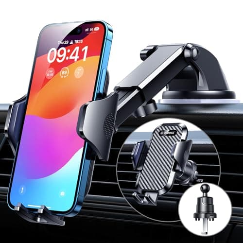 VANMASS Car Phone Holder 2025 Ultimate Military-Grade Phone Holder for Your Car Windshield Dashboard【Newest Best Strongest】 Cell Phone Car Mount with Patent & Safety Certs for iPhone Samsung Android - Image 1