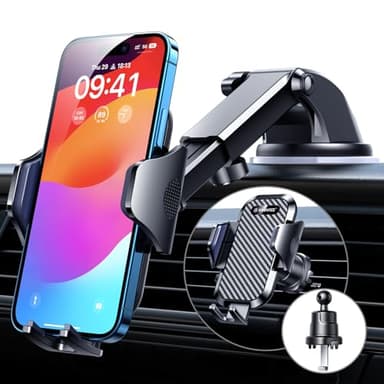 VANMASS Car Phone Holder 2025 Ultimate Military-Grade Phone Holder for Your Car Windshield Dashboard【Newest Best Strongest】 Cell Phone Car Mount with Patent & Safety Certs for iPhone Samsung Android - Image 1