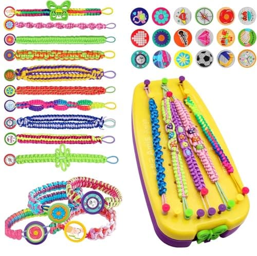 HFWDGTAO Friendship Bracelet Making Kit for Girls Birthday Present for Teen Girl, Arts and Crafts String Maker Tool Arts and Crafts Toy for Kids Ages 8-12 (Purple-1168) - Image 1