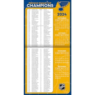 TURNER SPORTS St Louis Blues 2025 12x12 Team Wall Calendar (25998011955) - Image 4