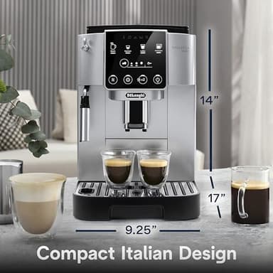 De'Longhi Magnifica Start Automatic Espresso Machine with Manual Milk Frother & Built in Grinder - 3 One-Touch Recipes, Easy-to-Clean, Home Barista Coffee Maker for Lattes, Cappuccino, Iced Coffee - Image 2