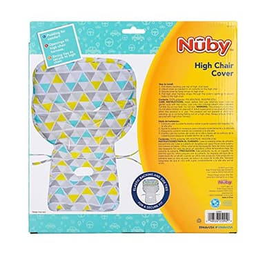 Nuby High Chair Cover Protecting from Spills and Crumbs, Water Resistant, Floral Print - Image 12