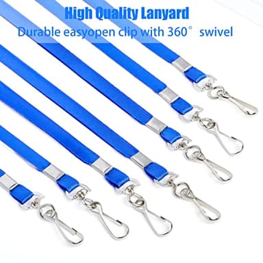LOCONHA 50 Pack lanyards Lanyards for Id Badges Lanyards Safety Badge Lanyard 36" with Swivel Hook - Image 4