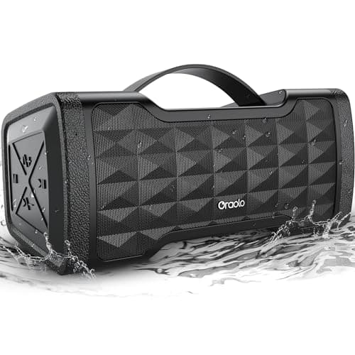 Oraolo Bluetooth Speaker Loud Portable Bluetooth Speaker, 40W Large Speakers Stereo Sound, IPX6 Waterproof, Support USB/AUX Input, Built-in Mic for Home Party Outdoor - Image 1