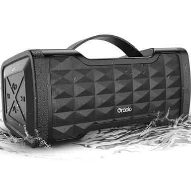 Oraolo Bluetooth Speaker Loud Portable Bluetooth Speaker, 40W Large Speakers Stereo Sound, IPX6 Waterproof, Support USB/AUX Input, Built-in Mic for Home Party Outdoor - Image 1